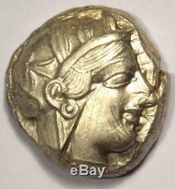 Athènes Grèce Athena Owl Tetradrachm Coin (454-404 Bc) Xf Avec Test Cut Mark