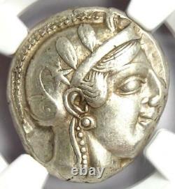 Athènes Grèce Athena Owl Tetradrachm Coin (455-440 Av. J.-c.) Ngc Xf Early Issue
