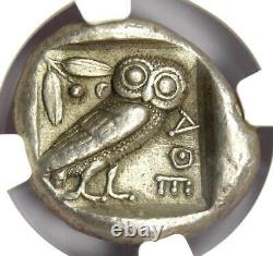 Athènes Grèce Athena Owl Tetradrachm Coin (475-465 Av. J.-c.) Ngc Xf Première Émission