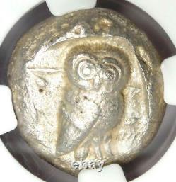 Athènes Grèce Athena Owl Tetradrachm Coin (510-480 Av. J.-c.) Ngc Vf Early Issue