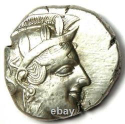 Athènes Grèce Athena Owl Tetradrachm Silver Coin (454-404 Av. J.-c.) Choix Vf / Xf