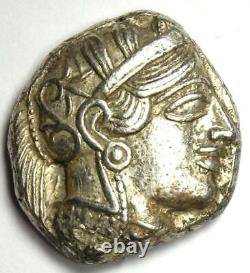 Athènes Grèce Athena Owl Tetradrachm Silver Coin (454-404 Av. J.-c.) Choix Xf