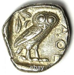 Athènes Grèce Athena Owl Tetradrachm Silver Coin (454-404 Av. J.-c.) Choix Xf
