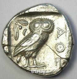 Athènes Grèce Athena Owl Tetradrachme Argent Coin (454-404 Av. J.-c.) Bon Vf / Xf
