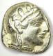 Athènes Grèce Athéna Owl Tetradrachme Argent Coin (454-404 Av. J.-c.) Vf / Xf