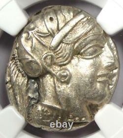 Athens Athena Owl Tetradrachm Coin 440-404 Bc Ngc Choice Au 5/5 Surfaces
