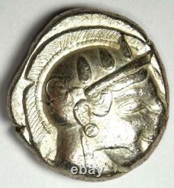 Athens Athena Owl Tetradrachm Coin (465-455 Av. J.-c.) Xf Première Question Archaïque