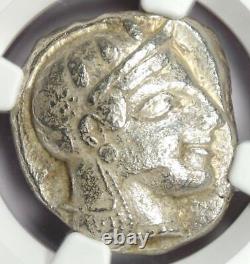 Athens Athena Owl Tetradrachm Coin 465-455 Bc Ngc Xf (ef) Rare Problème Précoce