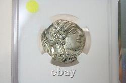 Attica, Athènes C. 440-404 Bc Tetradrachm Ancient Silver Owl Coin Ngc Au #9050