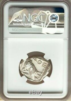 Attica Athènes Grec Owl Argent Tetradrachme Coin (440-404 Av. J.-c.) Ngc Ch Au 4/5 4/5