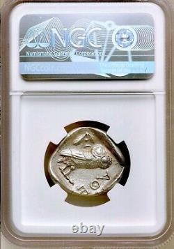 Attica Athènes Grec Owl Argent Tetradrachme Coin (440-404 Av. J.-c.) Ngc Ch Au 5/5 4/5