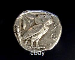 Attica Athens Athena /owl Ancien Tétradrachme Ar Grec 440 Bc 404 Bc