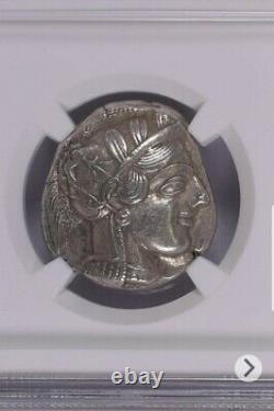 Attica Athens Athena/owl Ngc Ch Xf Ancient Silver Tetradrachm 440-404 Bc Coin