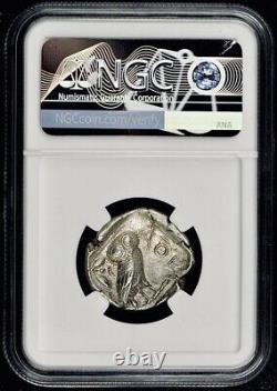 Attica Athens Greek Owl Silver Tetradrachm Coin (440-404 Av. J.-c.) Ngc Ch Au 5/5 4/5