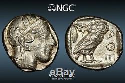 Attique, Athènes Ngc Fr 5/5 4/5 Ar Tetradrachm Presque Parfait Au Coin 116