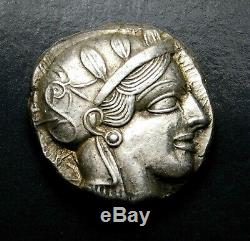 Attique, Athènes. Superbe Tetradrachm Vers 454-404 Av. Grec Ancien Silver Coin