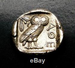 Attique, Athènes. Superbe Tetradrachm Vers 454-404 Av. Grec Ancien Silver Coin