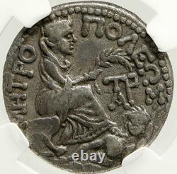 Augustus 1bc Authentic Ancien Argent Roman Tetradrachm Coin Tarsus Ngc I84973