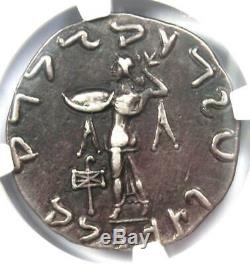 Bactriane Indo-grecs Apollodote II Ar Tetradrachm Silver Coin 80-65 Bc Ngc Vf