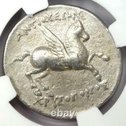 Caria Alabanda Pegasus Ar Tetradrachm Silver Coin 197-188 Bc Certified Ngc Vf