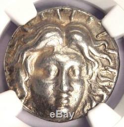 Carie Rhodes Grec Ar Tetradrachm Monnaie Rose Helios 230-205 Bc Certifié Ngc Xf