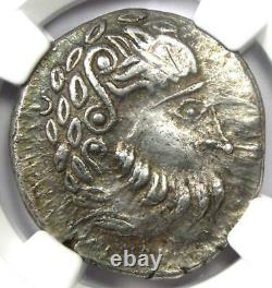 Celtes Liegendem Achter Ar Tetradrachm Silver Coin 200 Bc Certified Ngc Xf (ef)