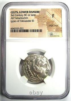 Celtique Alexandre Le Grand III Ar Tetradrachm Celtes Coin 200 Bc Ngc Amende