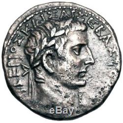 Empire Romain, Egypte, Tiberius (ad 14-37) Divus Augustus. Tétradrachme Ngc Ch Xf