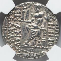 GRAND NGC Ch XF Royaume Séleucide Philippe I 95-75 BC Pièce de monnaie grecque AR Tétradrachme
