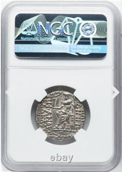 GRAND NGC Ch XF Royaume Séleucide Philippe I 95-75 BC Pièce de monnaie grecque AR Tétradrachme
