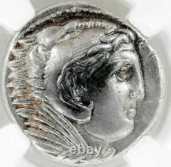 Gem Coin Alexandre III 336-323 Av. J.-c. Héraclès Macedon Ar Tetradrachm Au 5/5 3/5