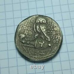 Grec Ancien Ar Silver Tetradrachm Coin Athens Attica Owl 15.8g