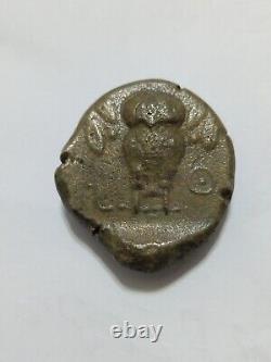 Grec Ancien Coin Athens Owl Tétradrachme. Argent 835+. 17,3 Grams