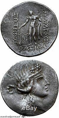 Grec Ancien Coin Thasos Thrace Tétradrachme D'argent Hercules Dionysos Coi
