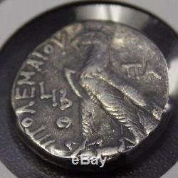 Grec Ptolémée X Alexander 106-88 Bc Tétradrachme D'argent