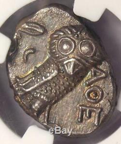 Grèce Antique Athènes Athena Owl Tetradrachm Coin (393-294 Bc) Ngc Choice Au