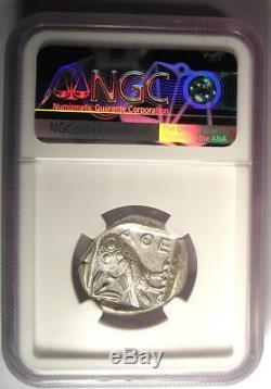 Grèce Antique Athènes Athena Owl Tetradrachm Coin (440-404 Bc) Ngc Choice Au