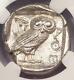 Grèce Antique Athènes Athena Owl Tetradrachm Coin (440-404 Bc) Ngc Ms (unc)