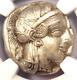 Grèce Antique Athènes Athena Owl Tetradrachm Coin (440-404 Bc) Xf Choix Ngc
