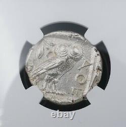 Grèce Antique Athens Attica Tetradrachm 440-404 Bc Silver Coin Ngc Au 5/5 M1549