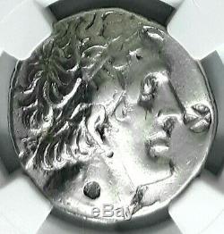 II Philadelphe Ptolemy Egypte Ancienne 261 Av. Argent Grec Tetradrachm Ngc Coin