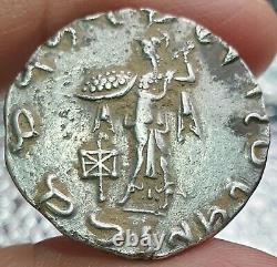 Indo Grec Argent Tetradrachme Roi Apollodotus II 85-65 Av. J.-c. Poids 9,4 G. Scarce