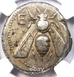 Ionia Éphèse Tétradrachme en argent de la ruche du cerf, pièce de monnaie, 300 av. J.-C., NGC Choix VF.