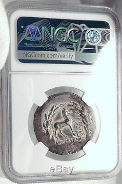 Kyme Dans Aeolis Ancien 155bc Argent Grec Tétradrachme Monnaie Amazon Ngc Au I82353