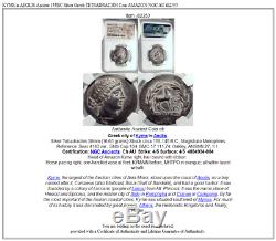 Kyme Dans Aeolis Ancien 155bc Argent Grec Tétradrachme Monnaie Amazon Ngc Au I82353