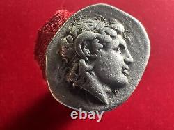 La Grèce hellénistique, tétradrachme en argent de Lysimaque 305-281 av. J.-C.! LIRE LA DESCRIPTION