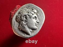 La Grèce hellénistique, tétradrachme en argent de Lysimaque 305-281 av. J.-C.! LIRE LA DESCRIPTION