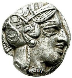 Le Grec Ancien. Attique. Athènes. 454-404 Avant Notre Ère. Tétradrachme Athena / Owl Silver Coin