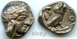 Le Tétradrachme D'argent, Athènes, Attique, Ca. 393-350 Av. J.-c., Grèce Antique