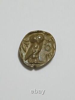Macédoine Grecque Ancienne Pièce Athens Owl Tétradrachme. Argent 835+. 10,7 Grammes